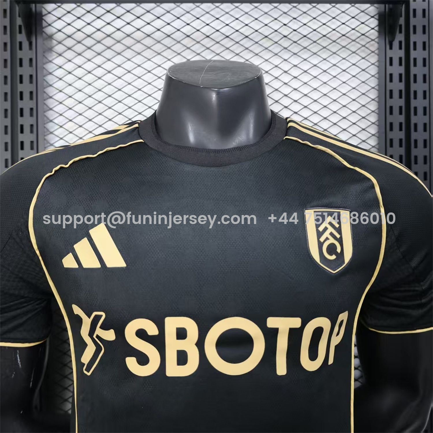 Funinjersey-Fulham 25-26 Third Black Jersey - Player Version