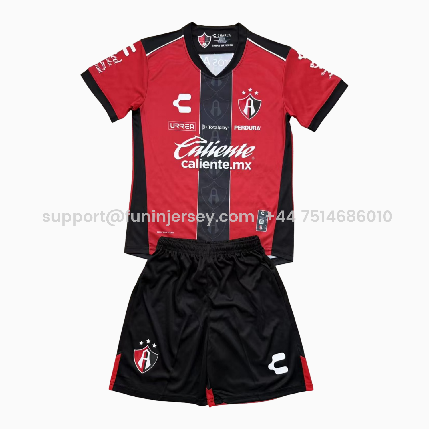 Funinjersey-Atlas 25-26 Home Red Men's Adult Jersey Set - Fans Version