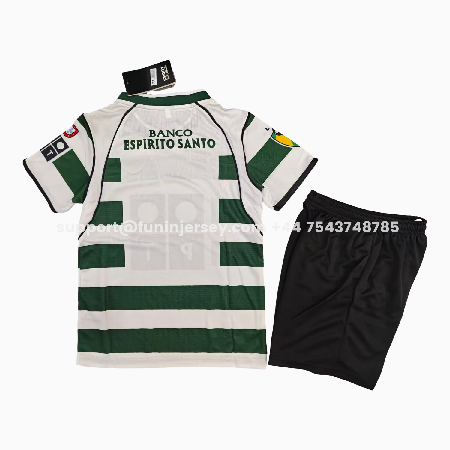 Funinjersey-Retro Sporting CP 2001-02 Home Kids Kit