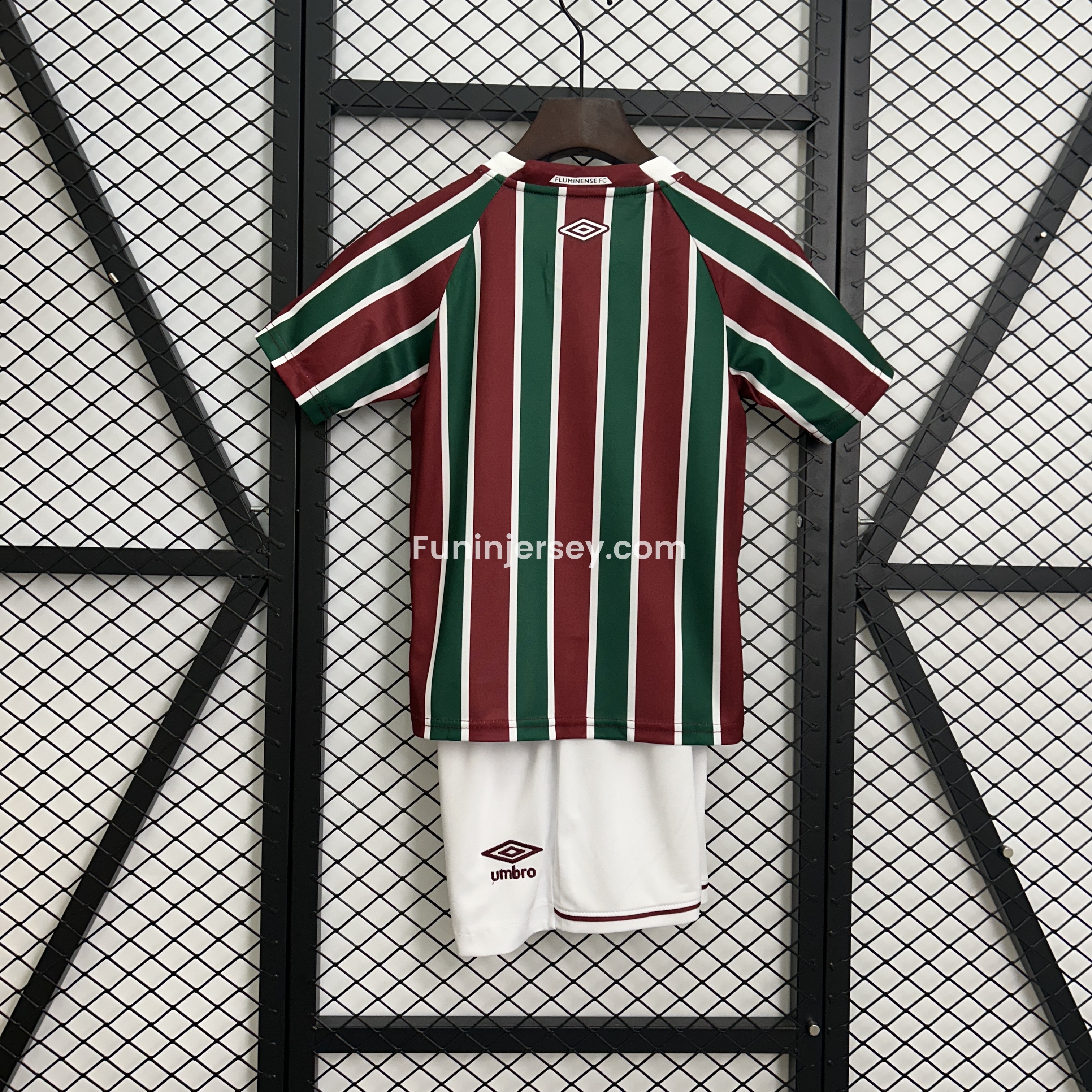Funinjersey-Fluminense 25-26 Home Kids Kit