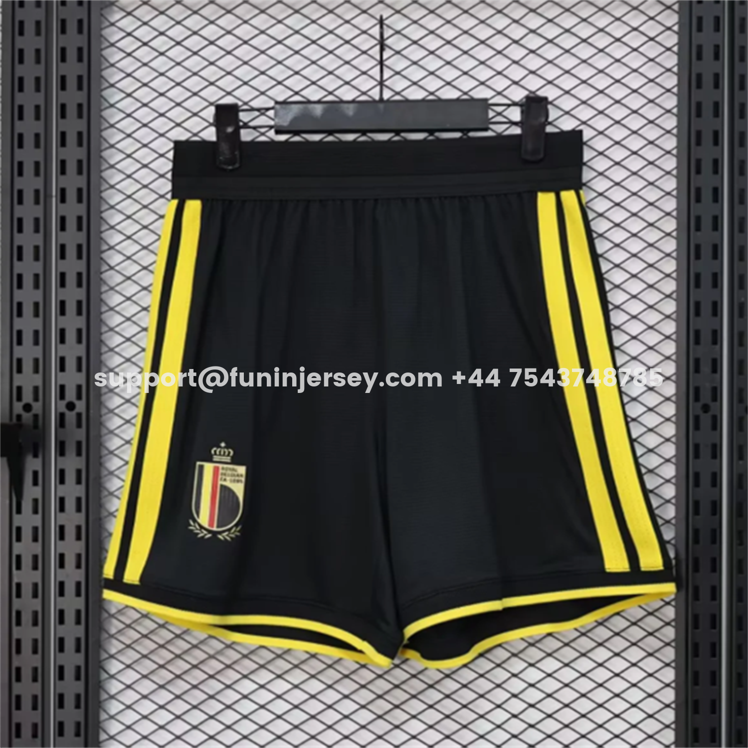 Funinjersey-Belgium 2026 Black Shorts - Player Version