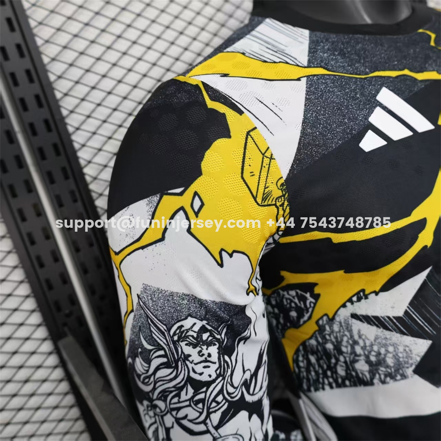 Funinjersey-Real Madrid 25-26 Thunder Comics Pre-Match Special Long Sleeves Jersey - Player Version