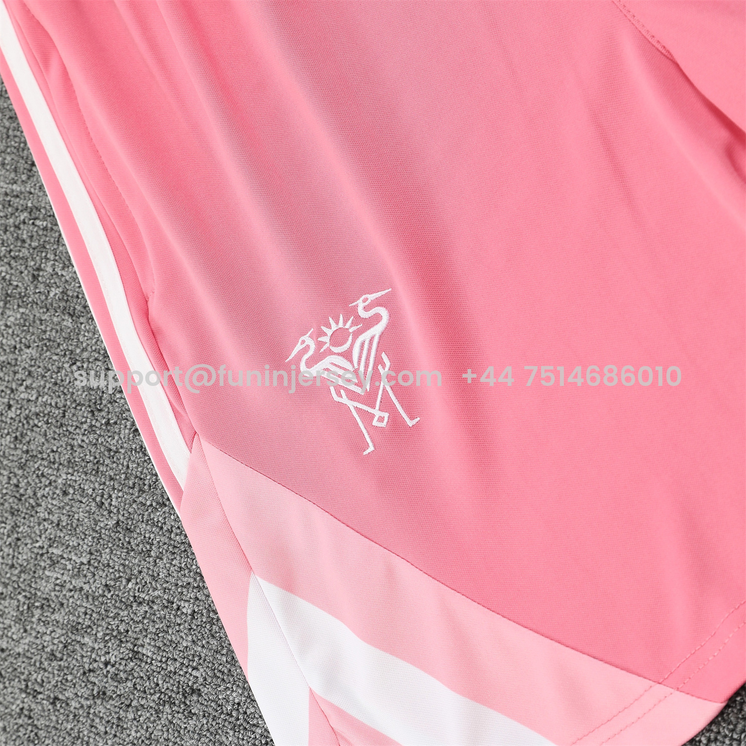 Funinjersey-INT M.A.M 25-26 Short-Sleeve Training Set - Pink Top & Pink Shorts