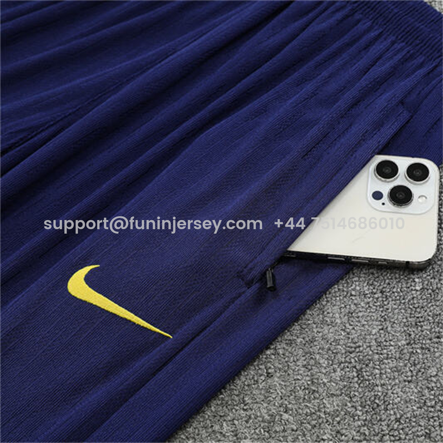 Funinjersey-Barcelona 25-26 Long Sleeve Training Set - Purple Camouflage Top & Blue Pants