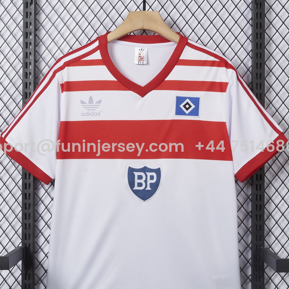 Funinjersey-Retro Hamburger SV 1982-83 Champion Home Jersey