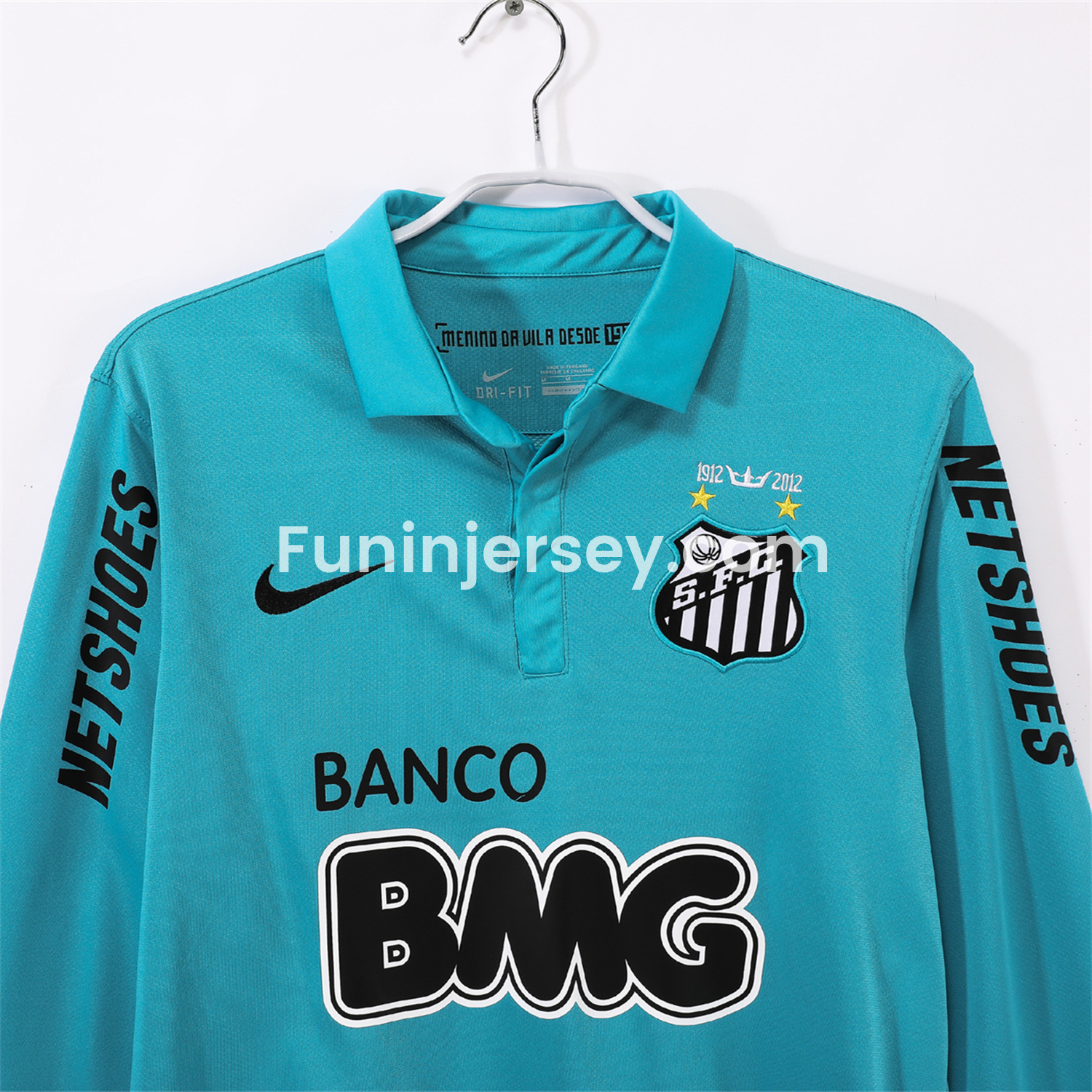 Funinjersey-Retro Santos 2012 Third Long Sleeve Jersey