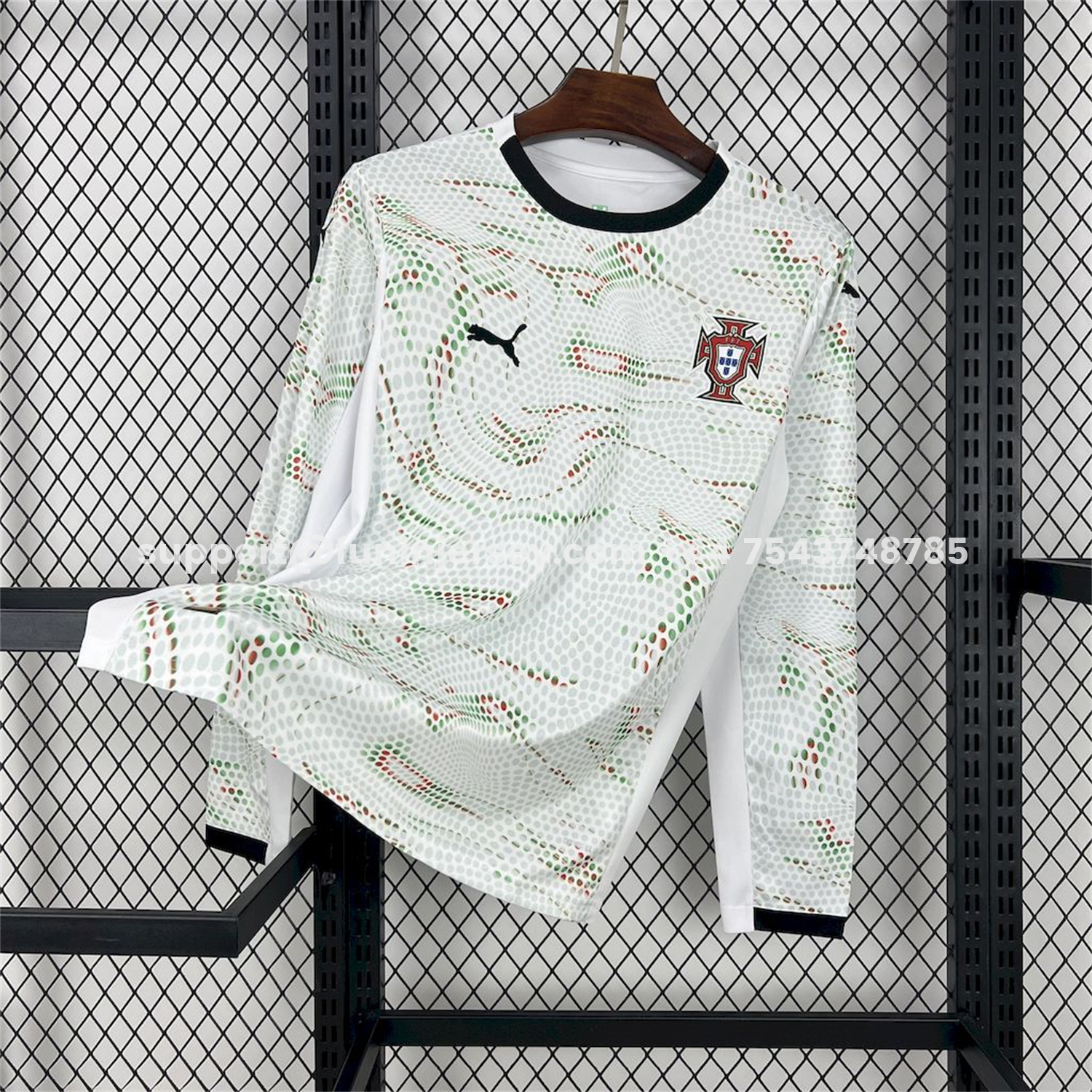 Funinjersey-Portugal 2025-26 Away Long Sleeve Jersey - Fans Version