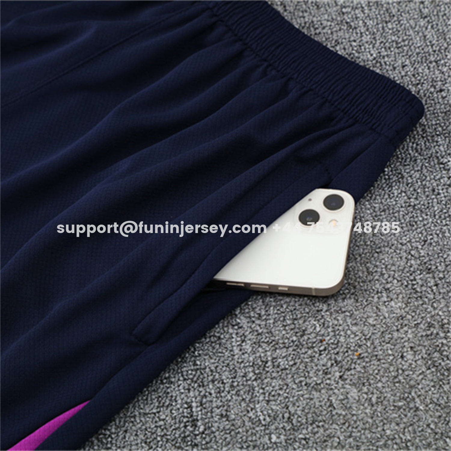 Funinjersey-Barcelona 25-26 Kids Short-Sleeve Training Set - Purple Top & Deep Blue Shorts