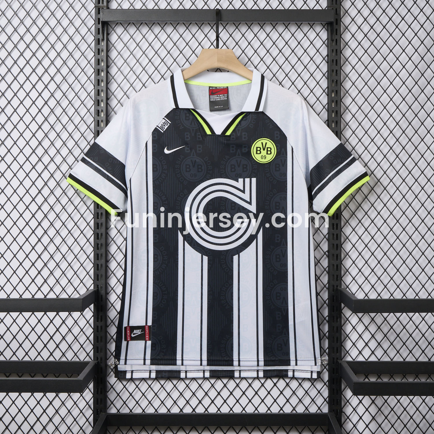 Funinjersey-Retro Dortmund 1996-97 European Away Jersey