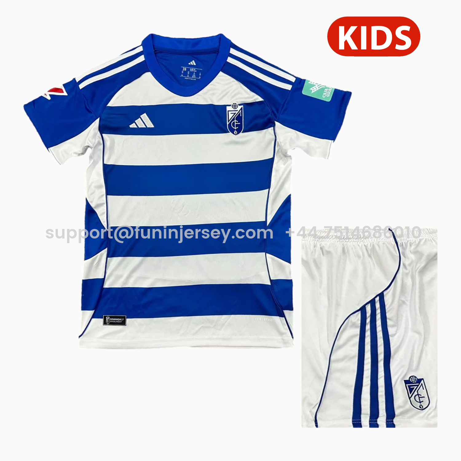 Funinjersey-Granada CF 25-26 Away Kids Kit