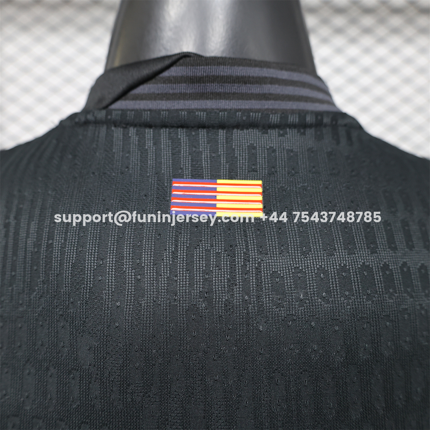 Funinjersey-Barcelona 25-26 Blue Texture Black Special Jersey - Player Version