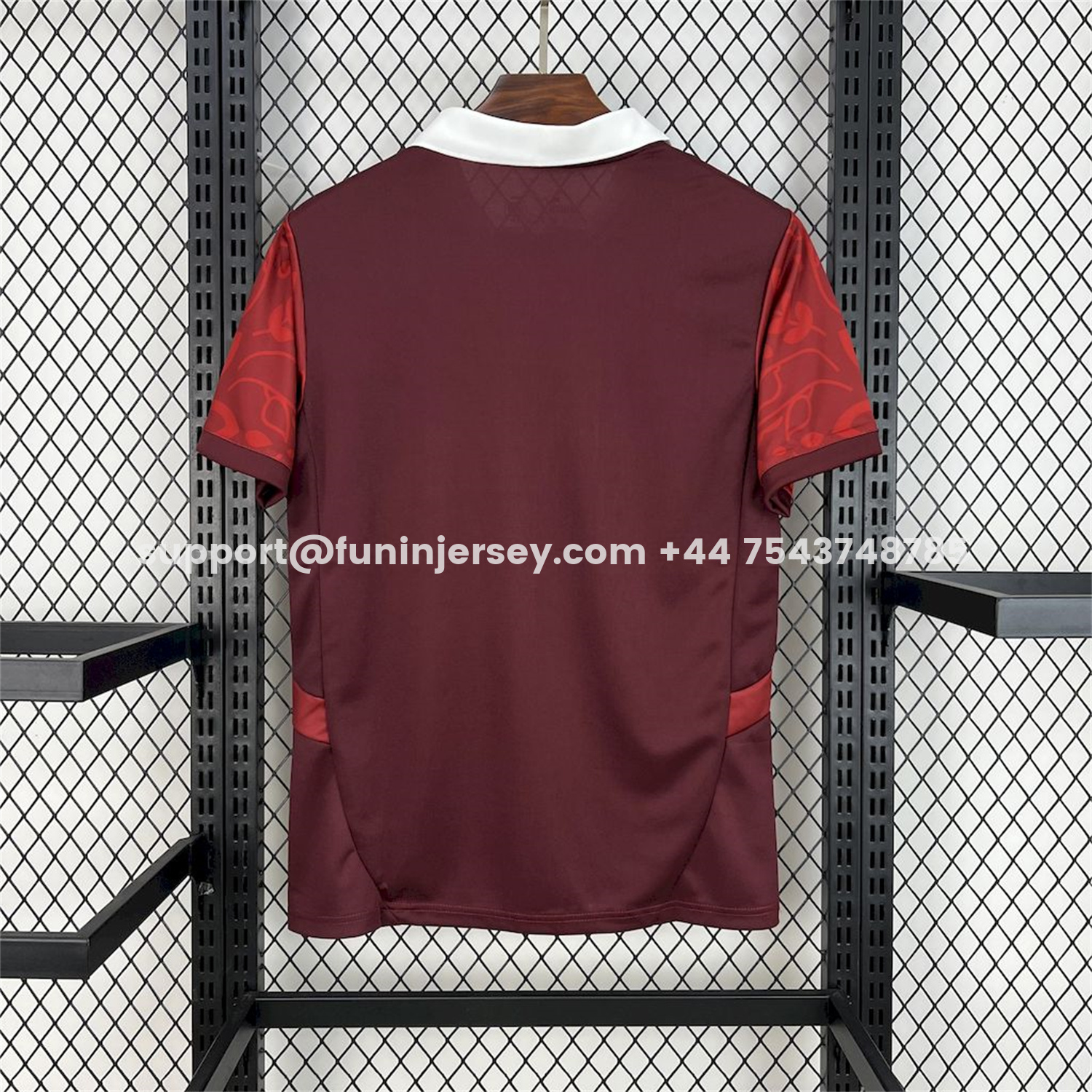 Funinjersey-Portugal 2025-26 Red Flower Training Jersey - Fans Version