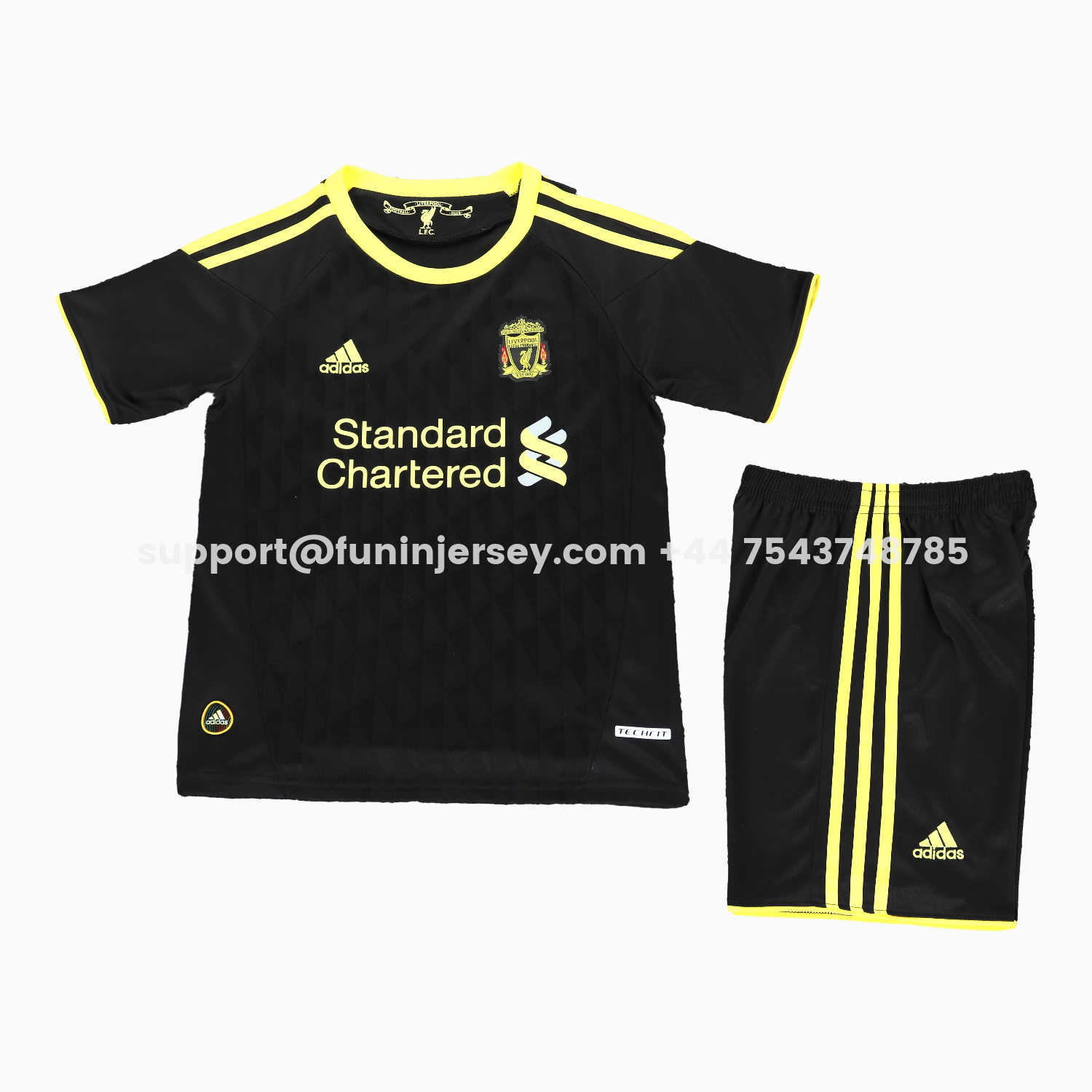 Funinjersey-Retro Liver.pool 2010-11 Third Kids KitKit