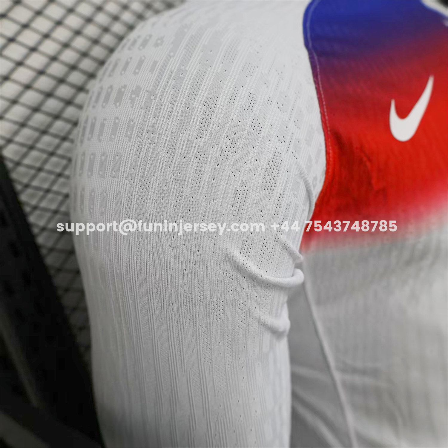 Funinjersey-England 2025 Women's Team Home Jersey - Men's Long Sleeves Player Version