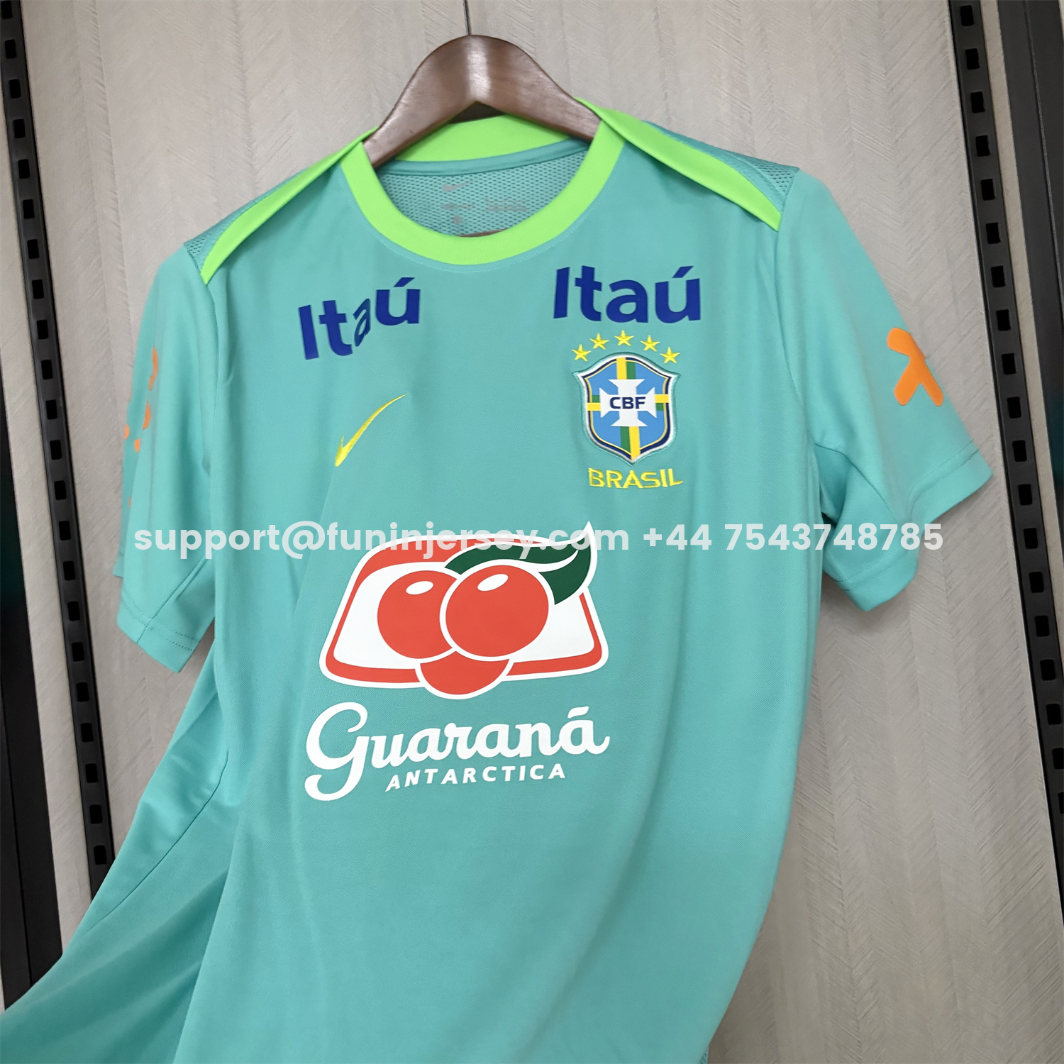Funinjersey-Brazil 2026 Tiffany Blue Training Jersey - Fans Version