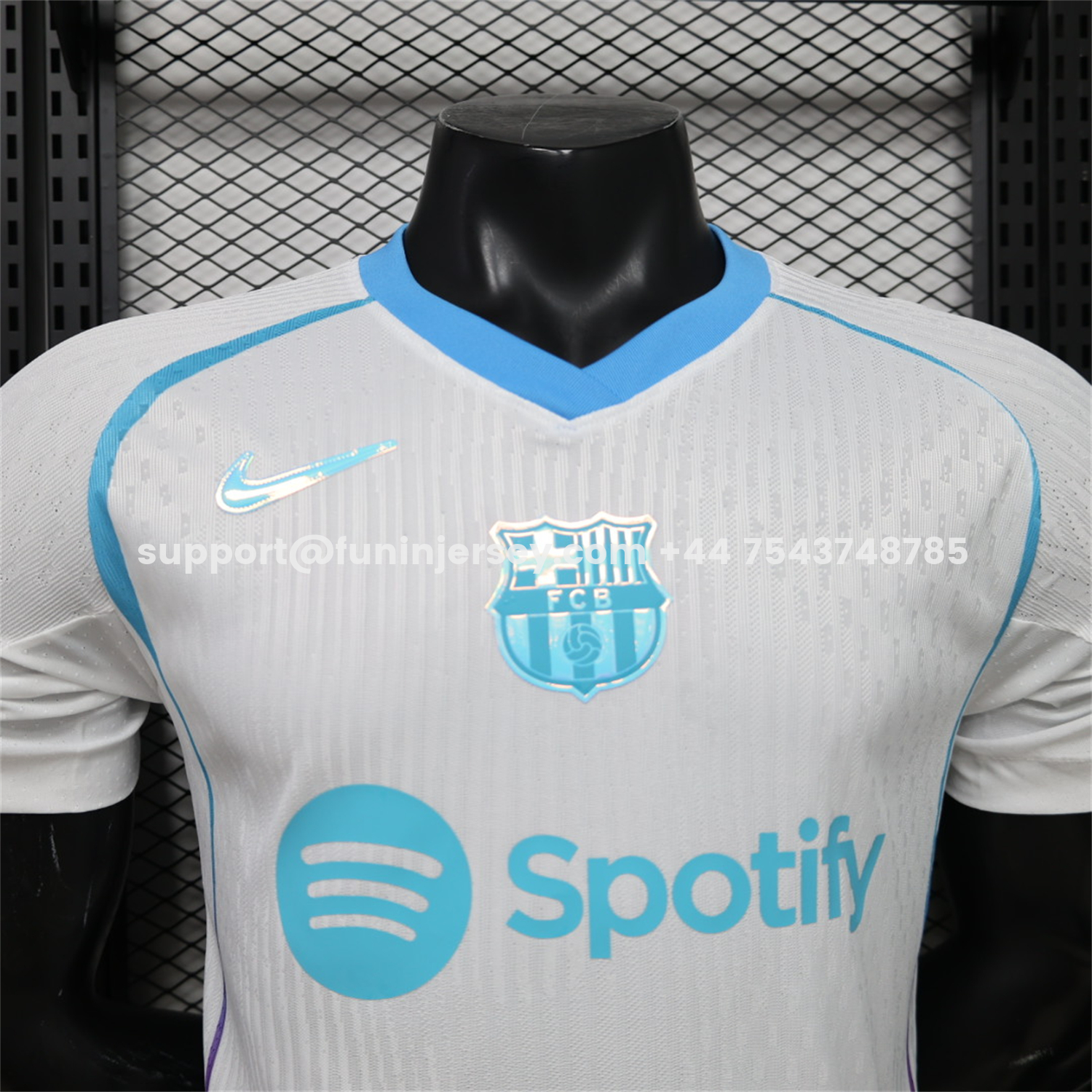 Funinjersey-Barcelona 26-27 Blue White Special Jersey - Player Version