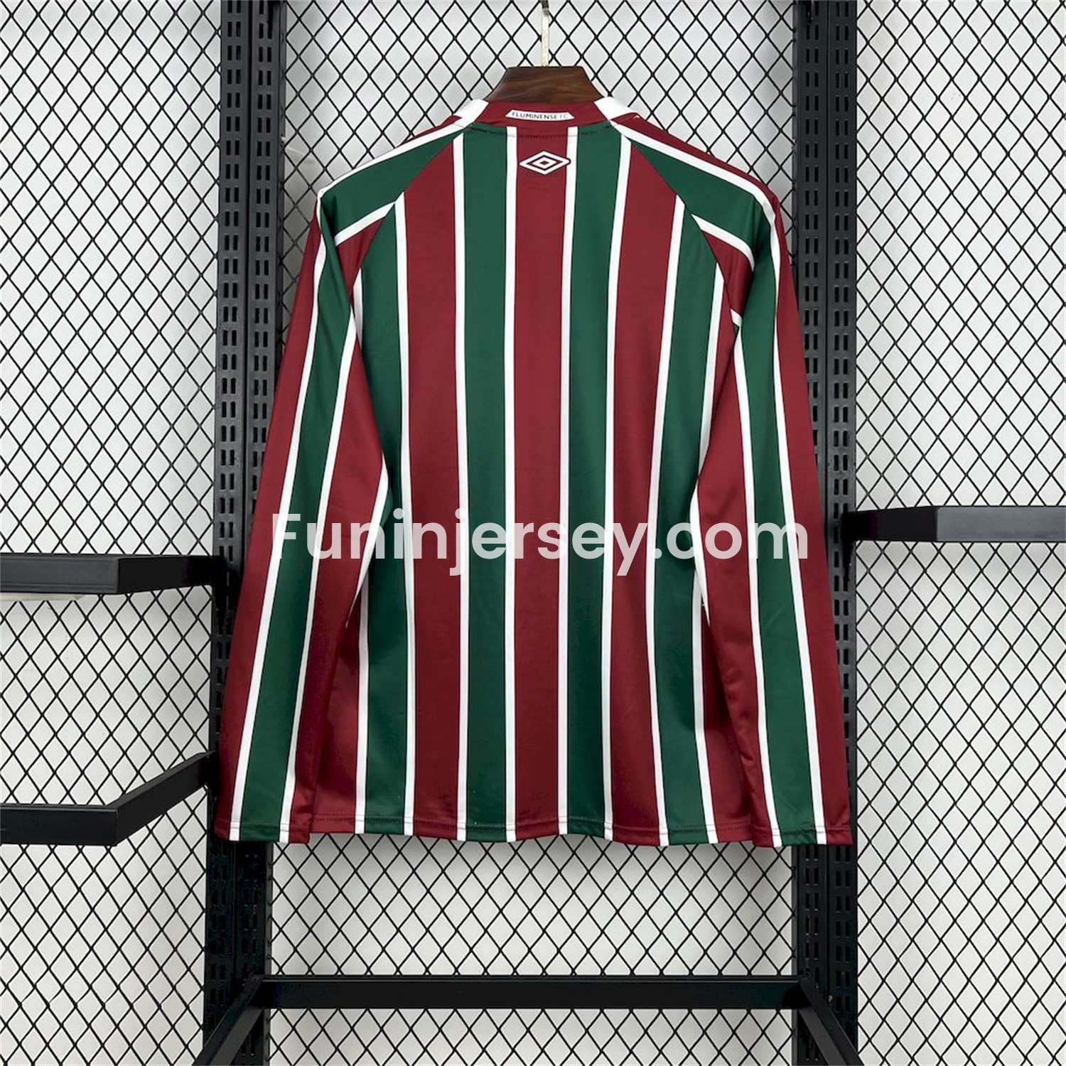 Funinjersey-Fluminense 25-26 Home Long Sleeves Jersey - Fans Version