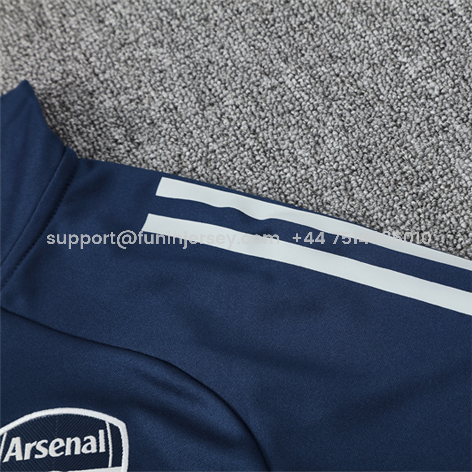 Funinjersey-Arsenal 25-26 Kids Long Sleeve Training Set - Royal Blue Top & Royal Blue Pants