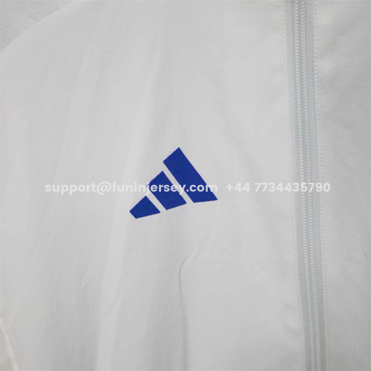 Funinjersey-Real Madrid 25-26 White Windbreaker Jacket