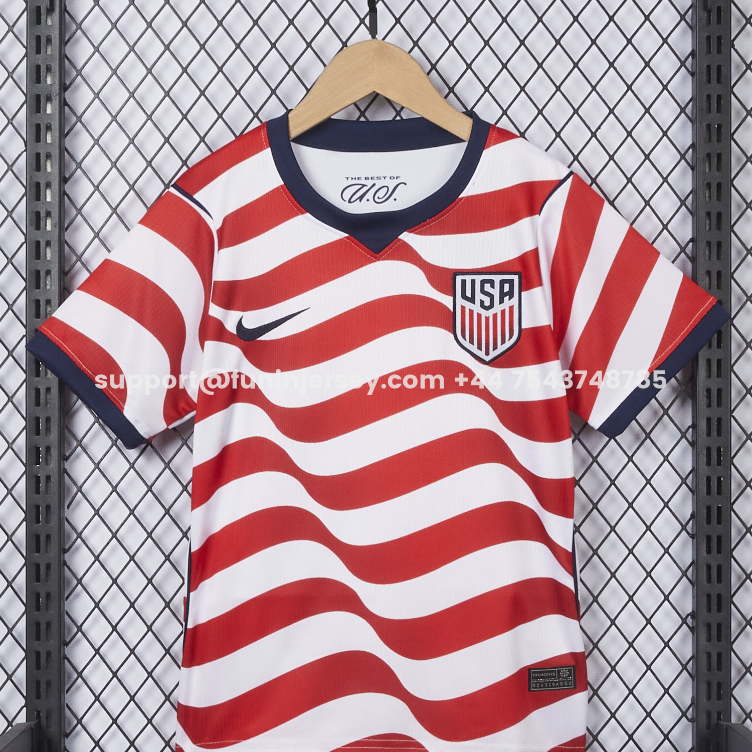Funinjersey-【Back Blank】United States USA 2026 Home Kids Kit