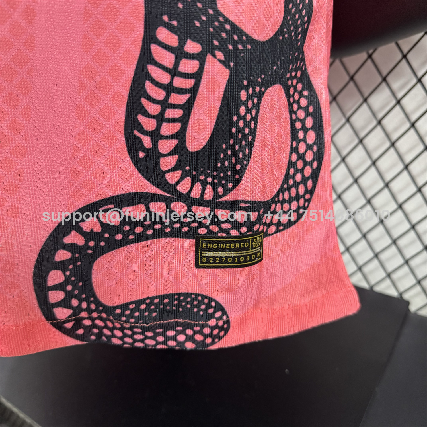 Funinjersey-Inter Milan 25-26 Black Snake Special Pink Jersey - Player Version