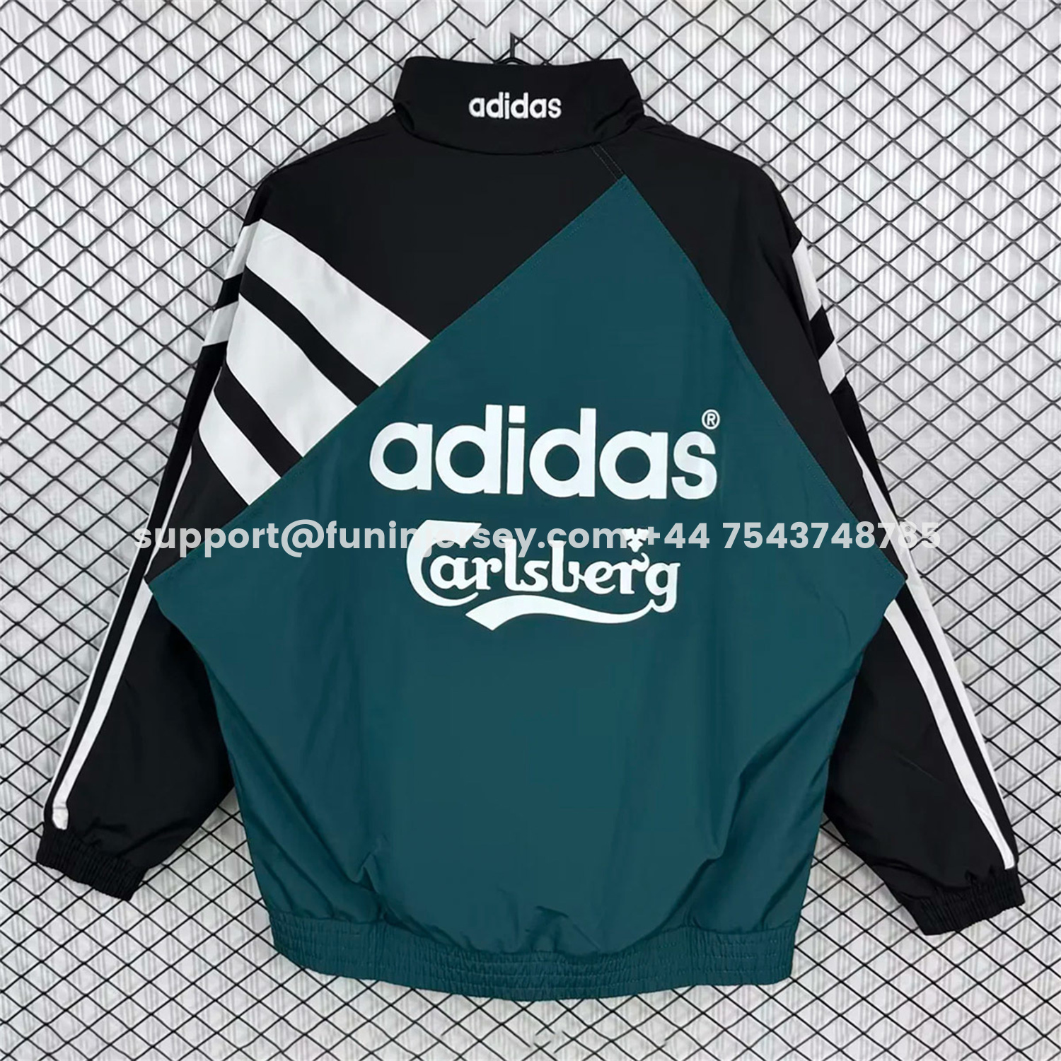 Funinjersey-Retro Liver.pool 1995-96 Green And Black Windbreaker