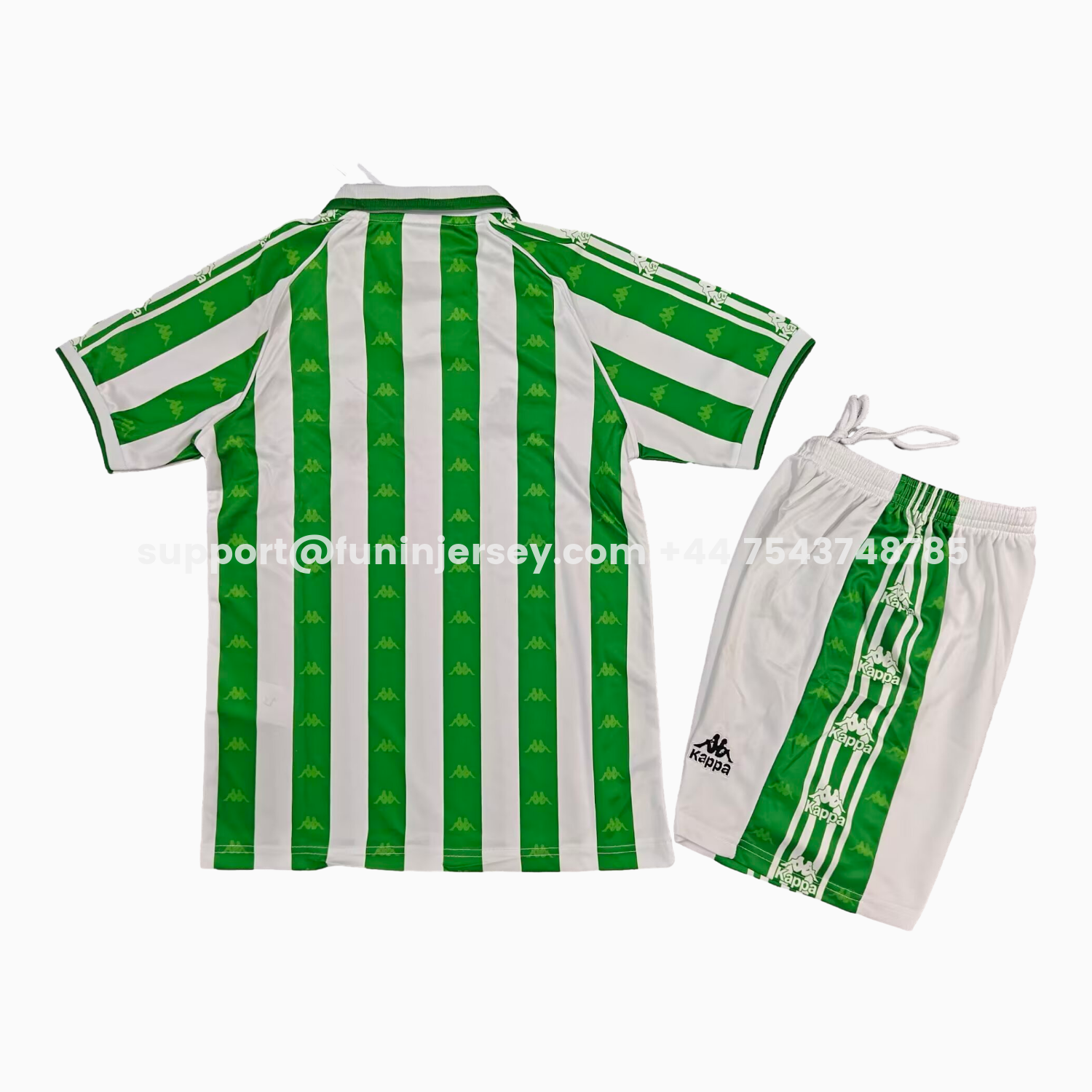 Funinjersey-Retro Real Betis 1995-97 Home Kids Kit