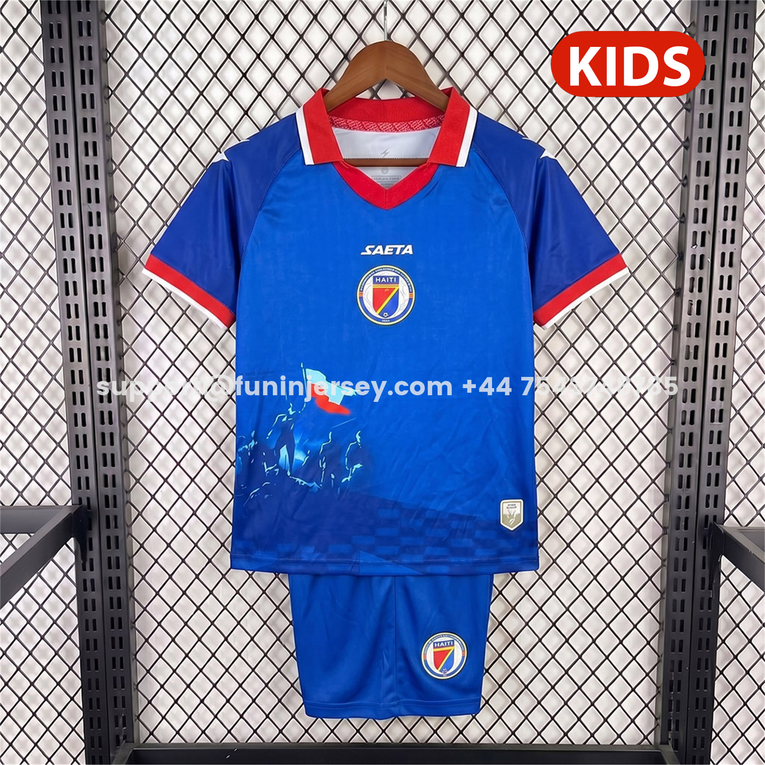 Funinjersey-Haiti 2026 Home Kids Kit