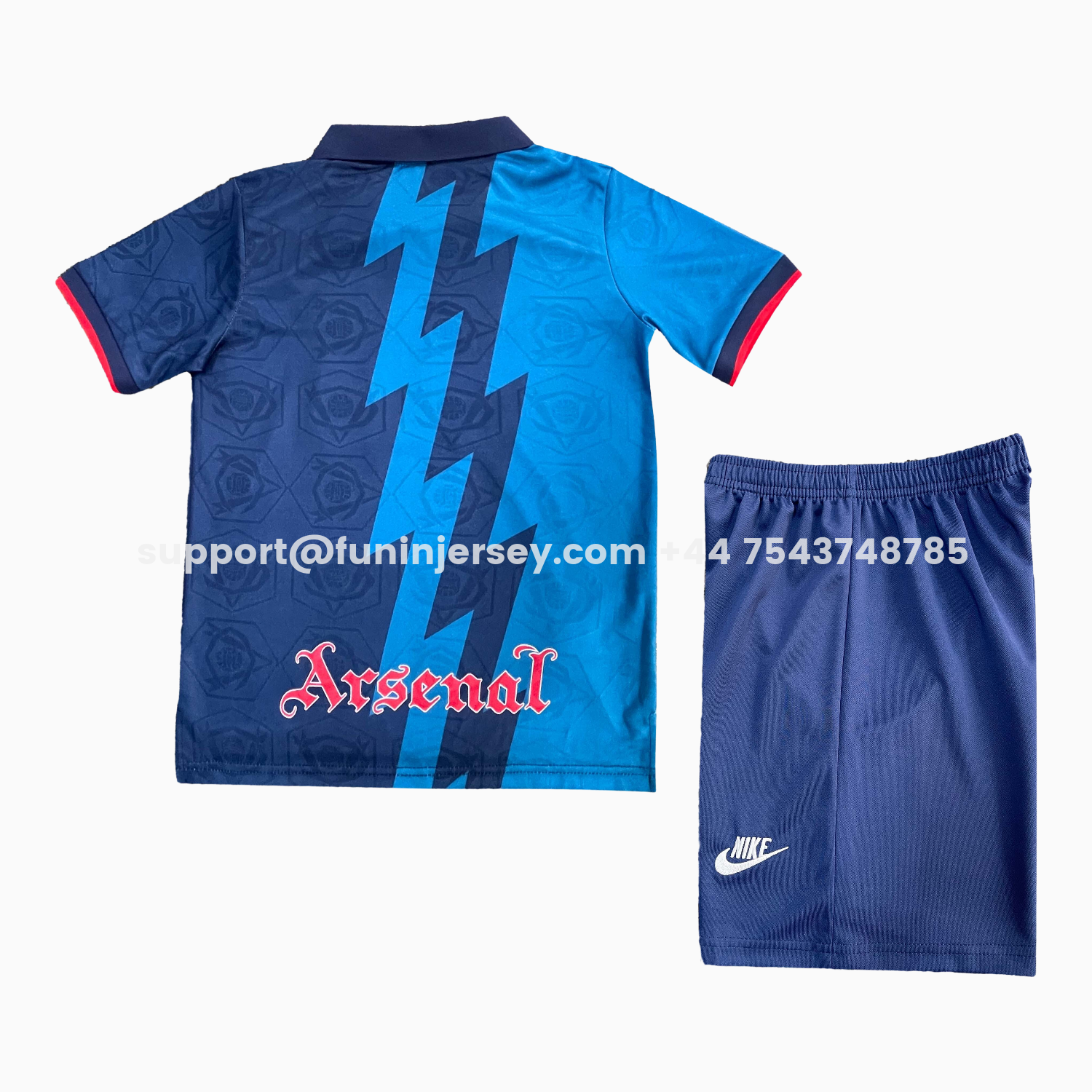 Funinjersey-Retro Arsenal 1995-96 Away Kids Kit