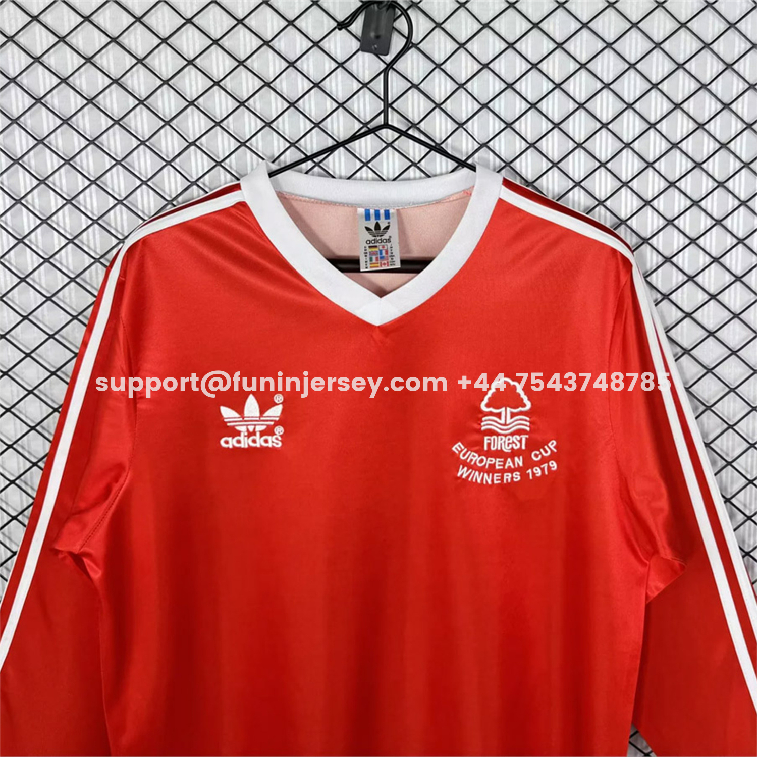 Funinjersey-Retro Nottingham Forest 1977-80 Home Long Sleeves Jersey