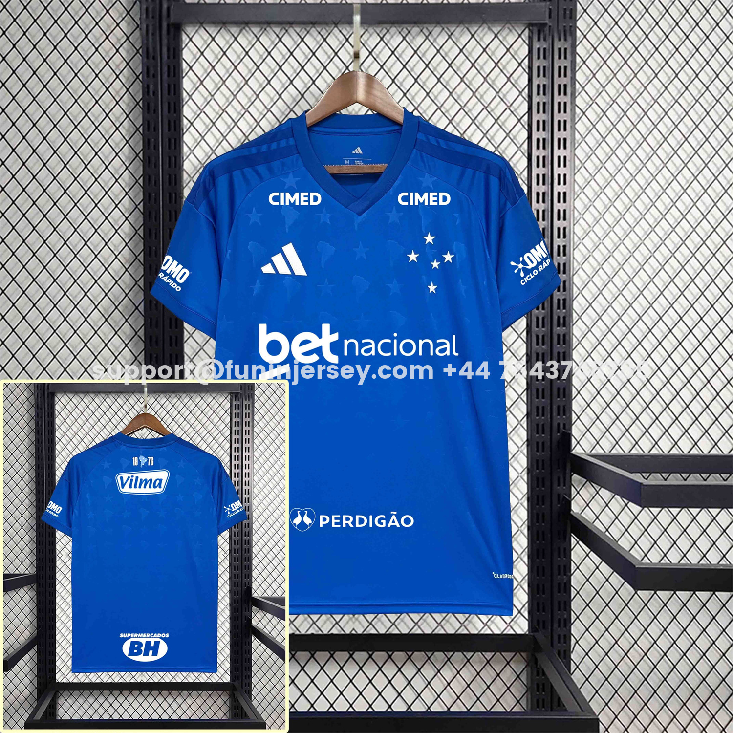 Funinjersey-Cruzeiro 26-27 Home Jersey With All Sponsors - Fans Version