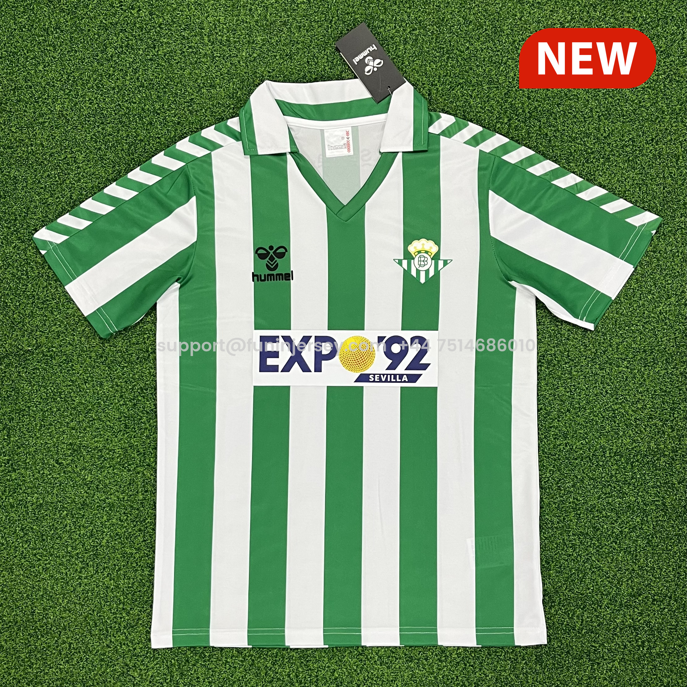 Funinjersey-Retro Real Betis 1988-89 Home Stadium Jersey