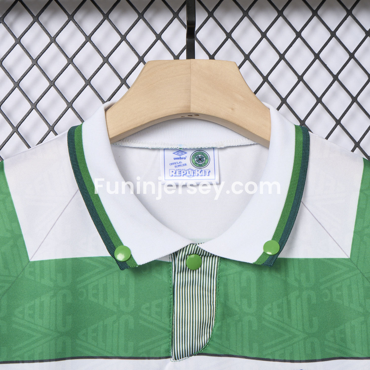 Funinjersey-Retro Celtic 1991-92 Home Jersey