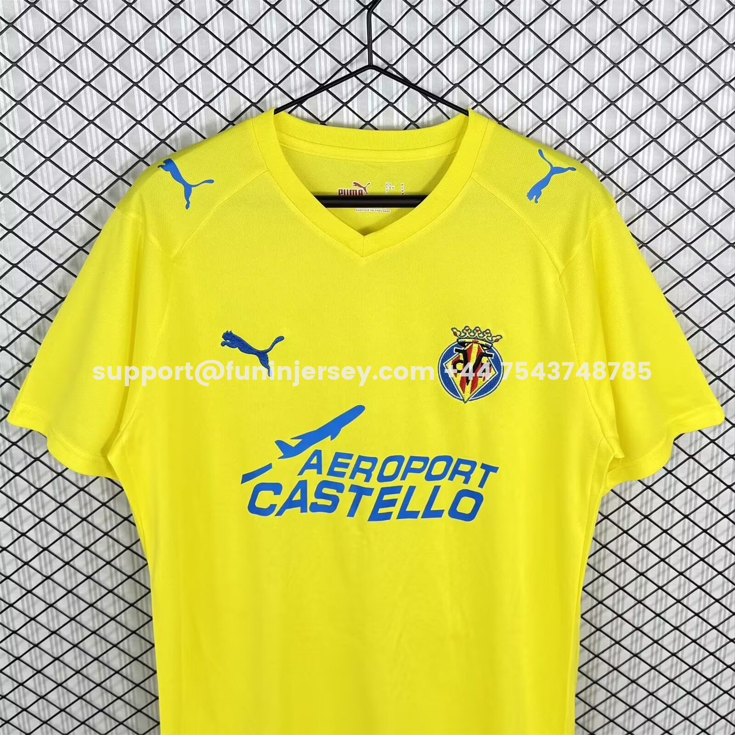 Funinjersey-Retro Villarreal 2008-09 Home Jersey