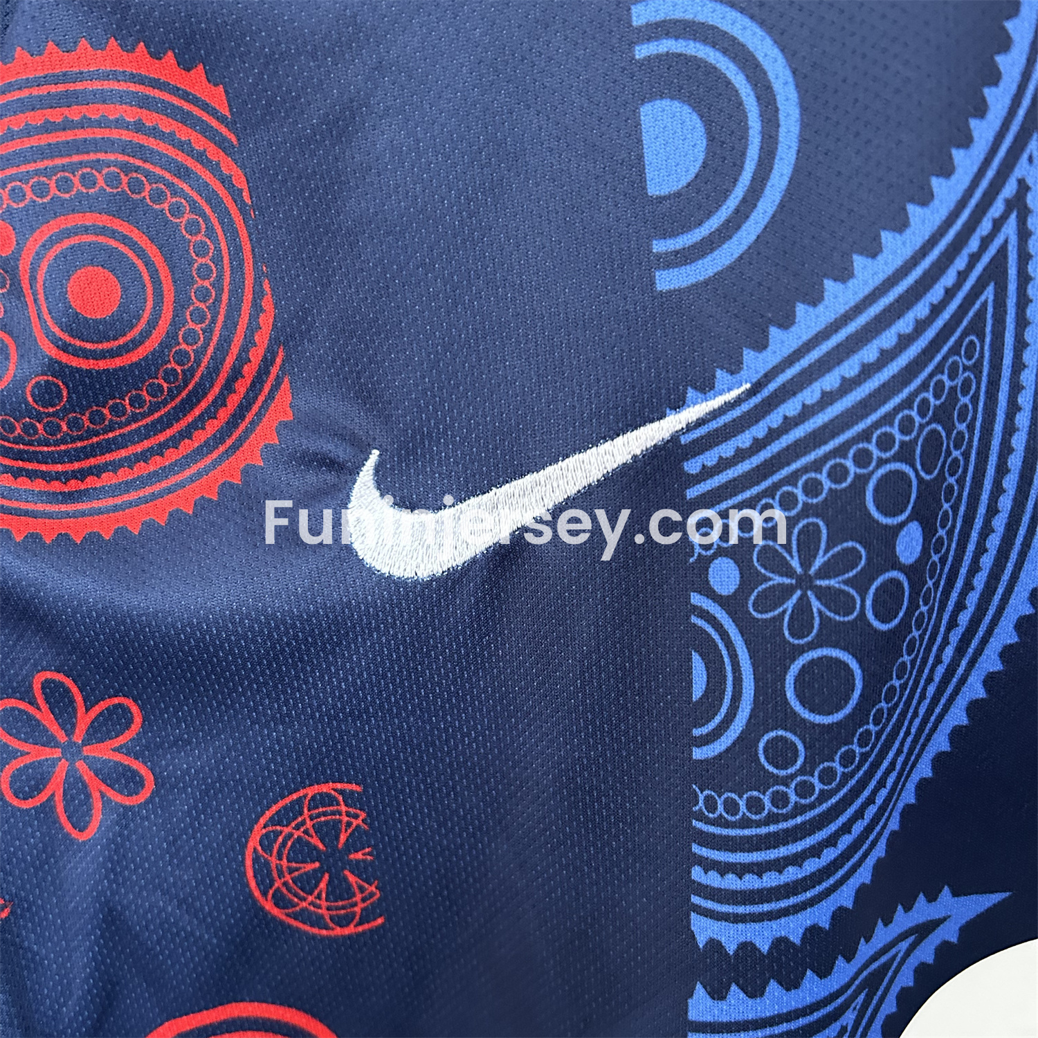 Funinjersey-Barcelona 25-26 Paisley Patterns Blue Special Edition Jersey - Fans Version