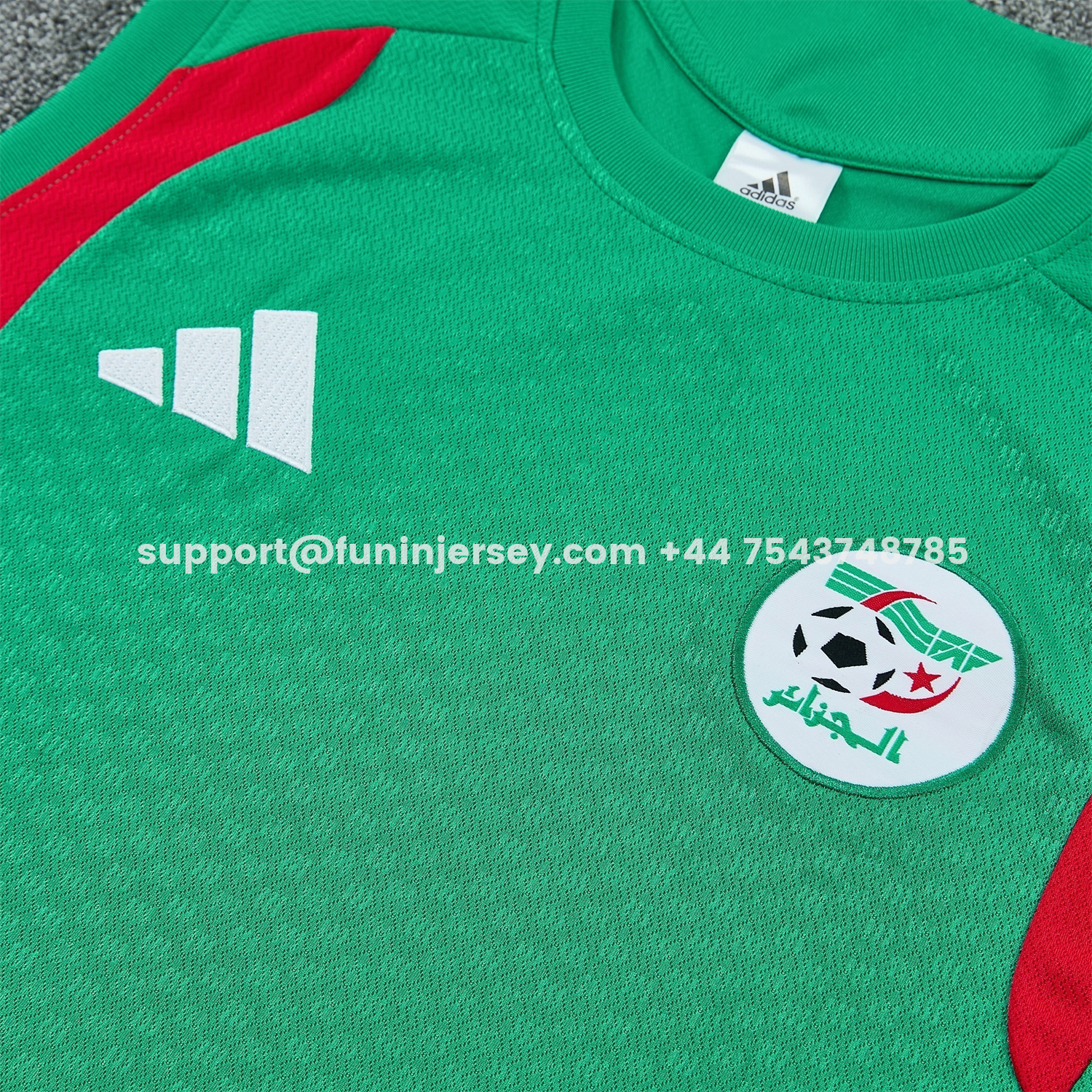 Funinjersey-Algeria 2026 Vest Training Set - Green Vest and Shorts