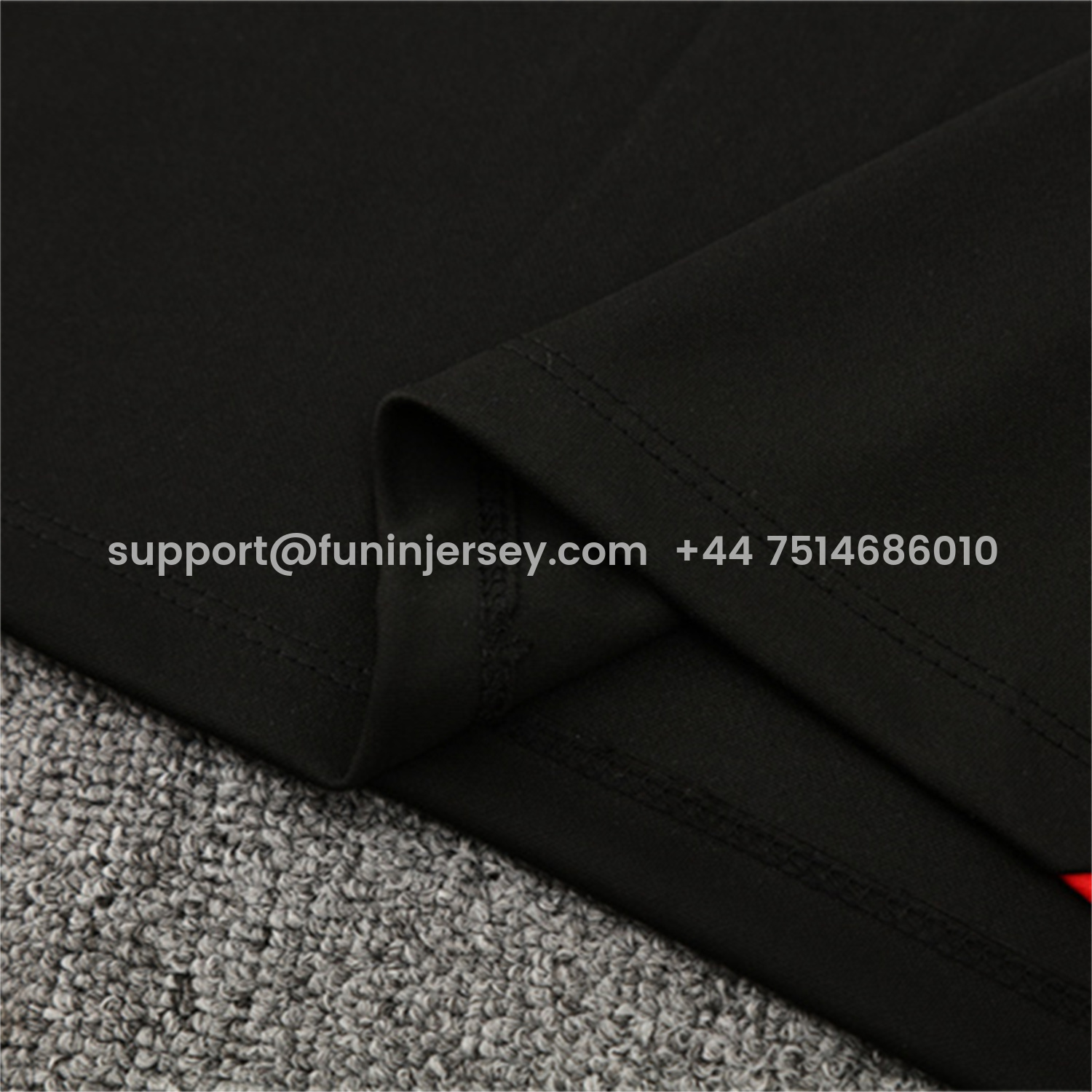 Funinjersey-Portugal 25-26 Long Sleeve Training Set - Black Top & Black Pants