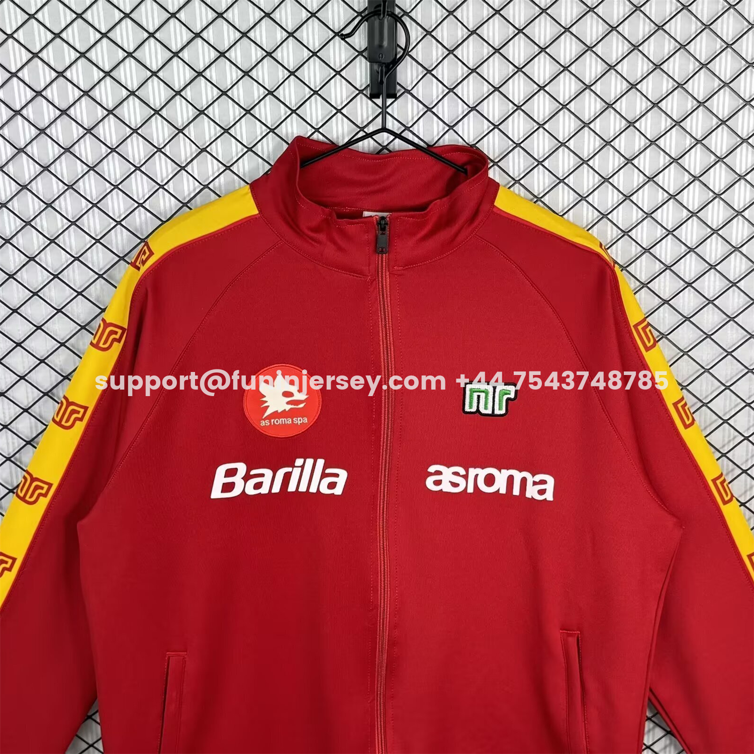Funinjersey-Retro AS Roma 1988-89 Home Windbreaker