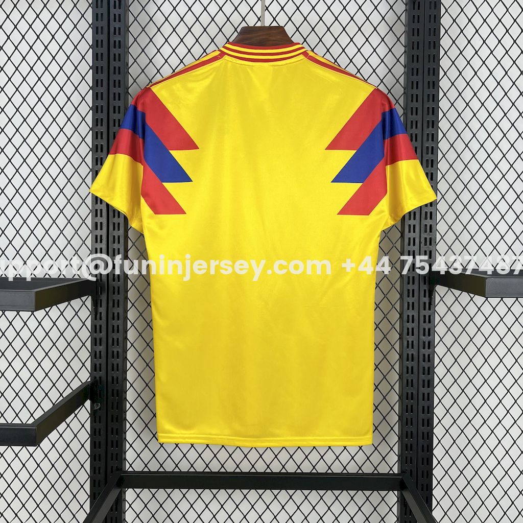 Funinjersey-Retro Colombia 1990 Home Stadium Jersey