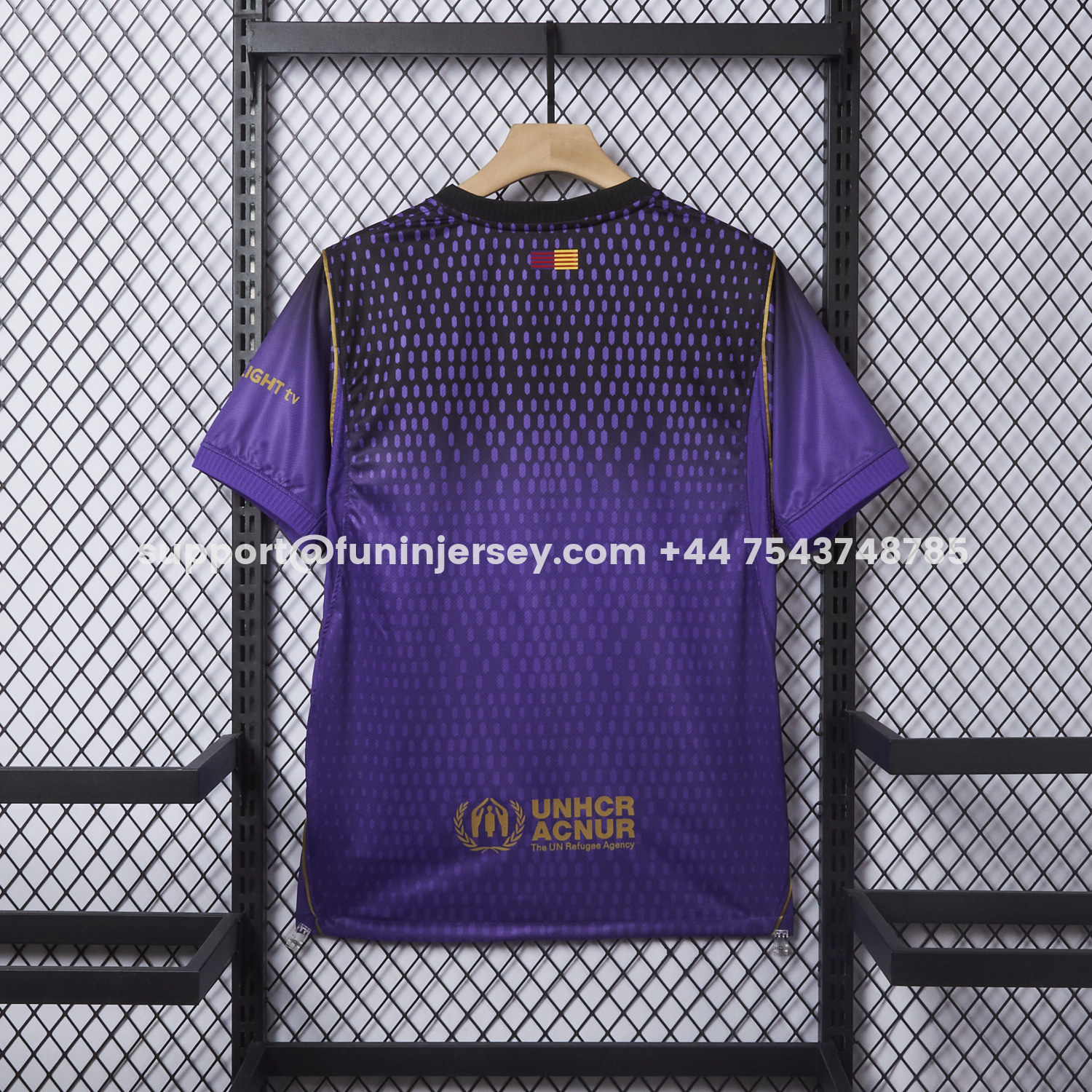 Funinjersey-Barcelona 26-27 Away Purple-Black Gradient Jersey - Fans Version