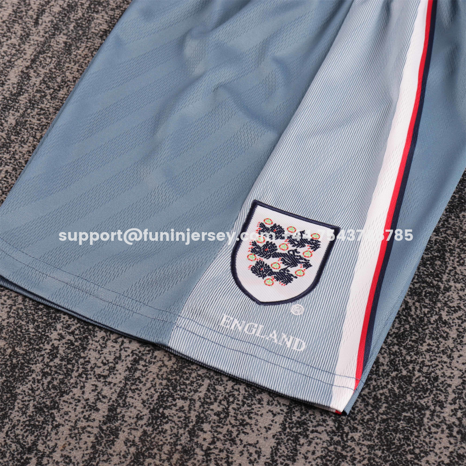 Funinjersey-Retro England 1996 Away Kids Kit
