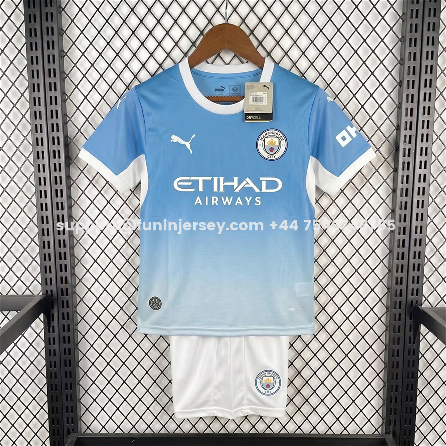 Funinjersey-Manchester City 26-27 Home Kids Kit