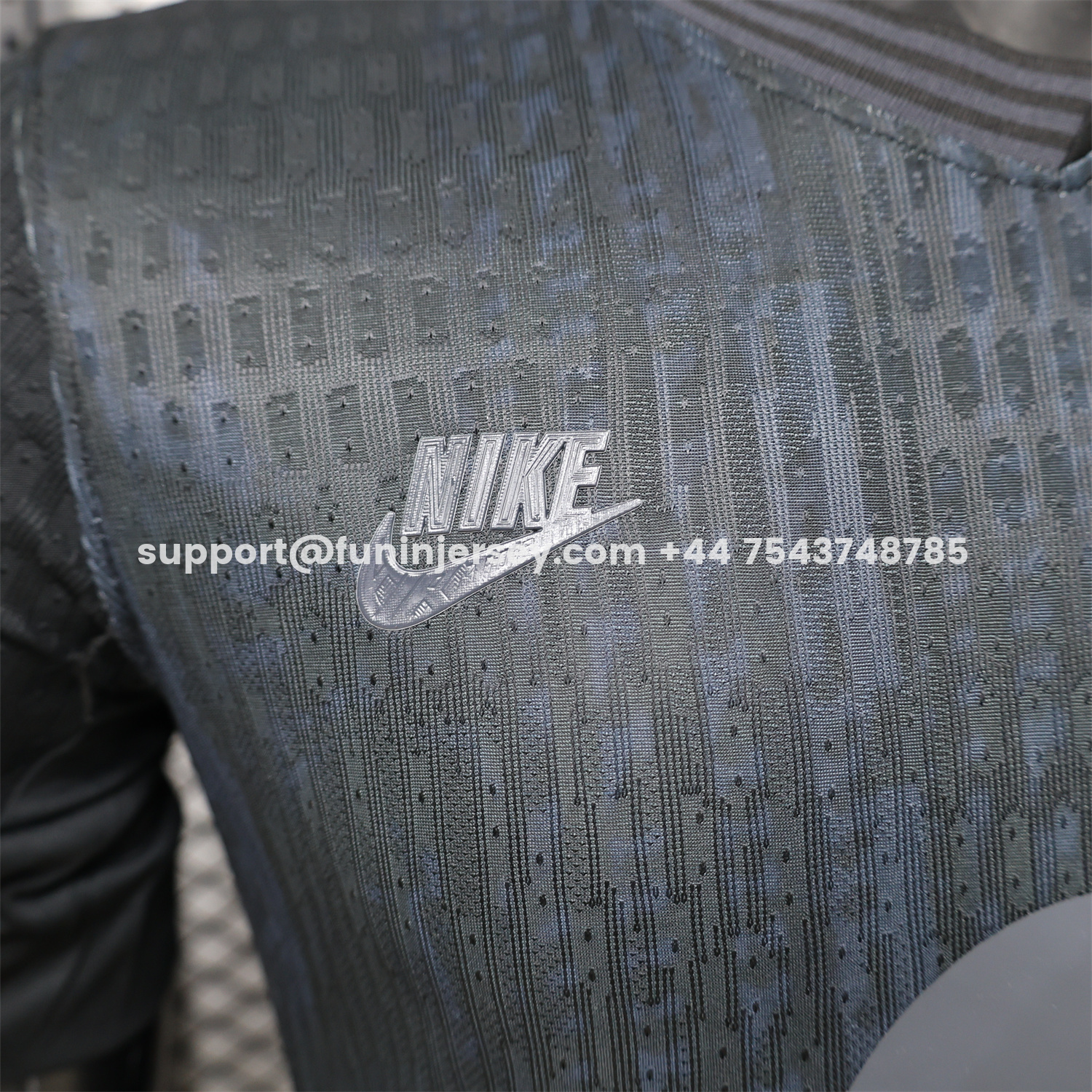 Funinjersey-Barcelona 25-26 Blue Texture Black Special Jersey - Player Version