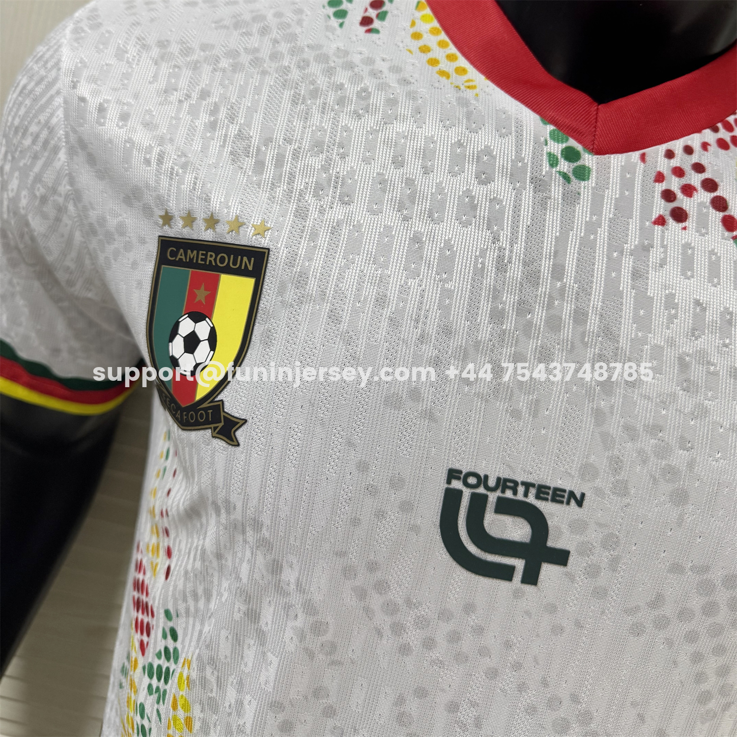 Funinjersey-Cameroon 2026 Away White Jersey - Player Version