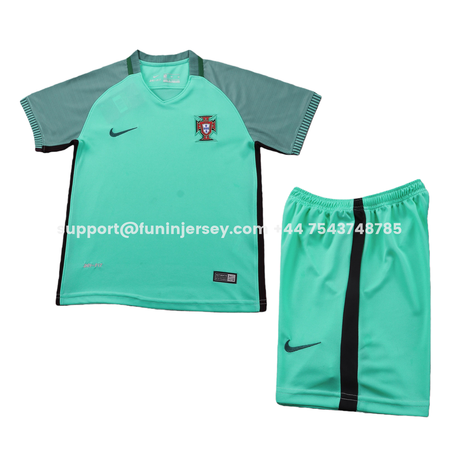 Funinjersey-Retro Portugal 2016 Away Kids Kit