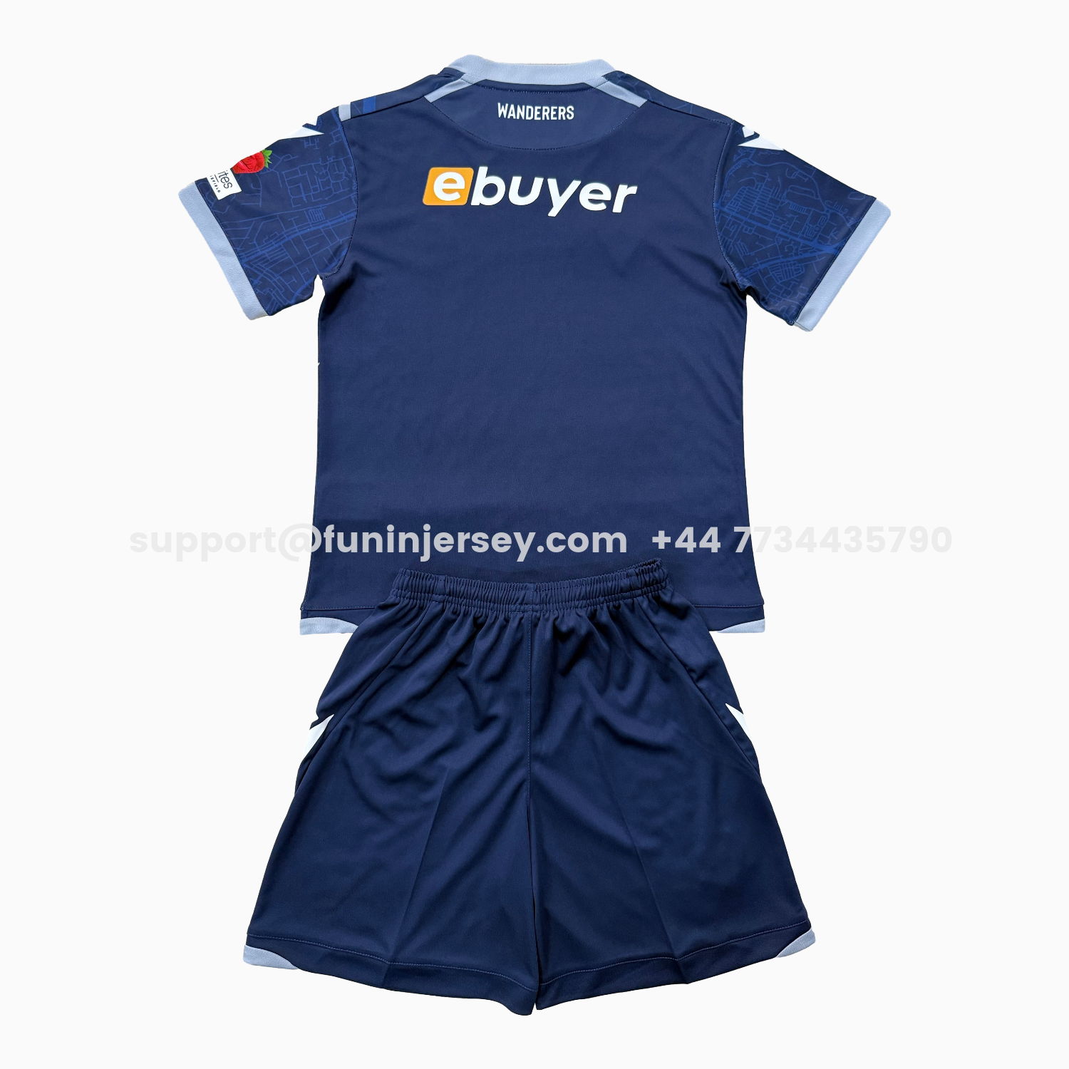 Funinjersey-Bolton Wanderers 25-26 Away Kids Kit