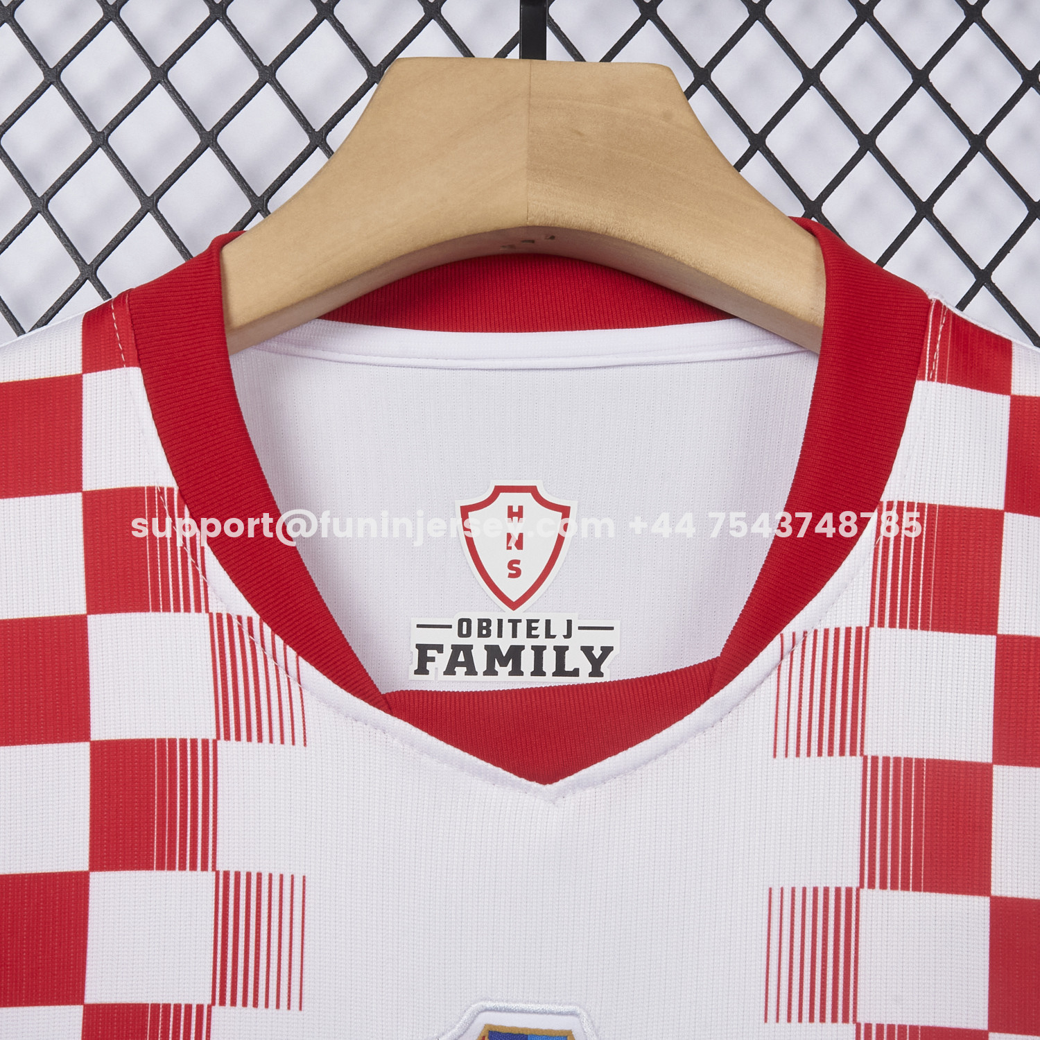 Funinjersey-Croatia 2026 Home White And Red Jersey - Fans Version