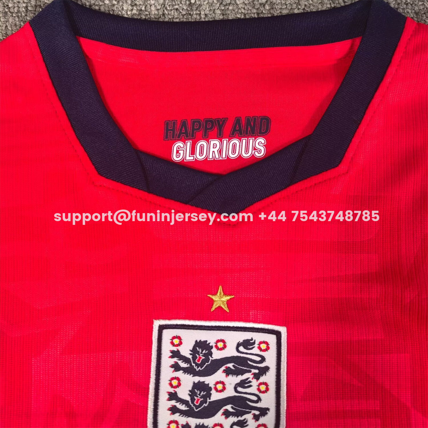 Funinjersey-England 2026 Away Kids Kit