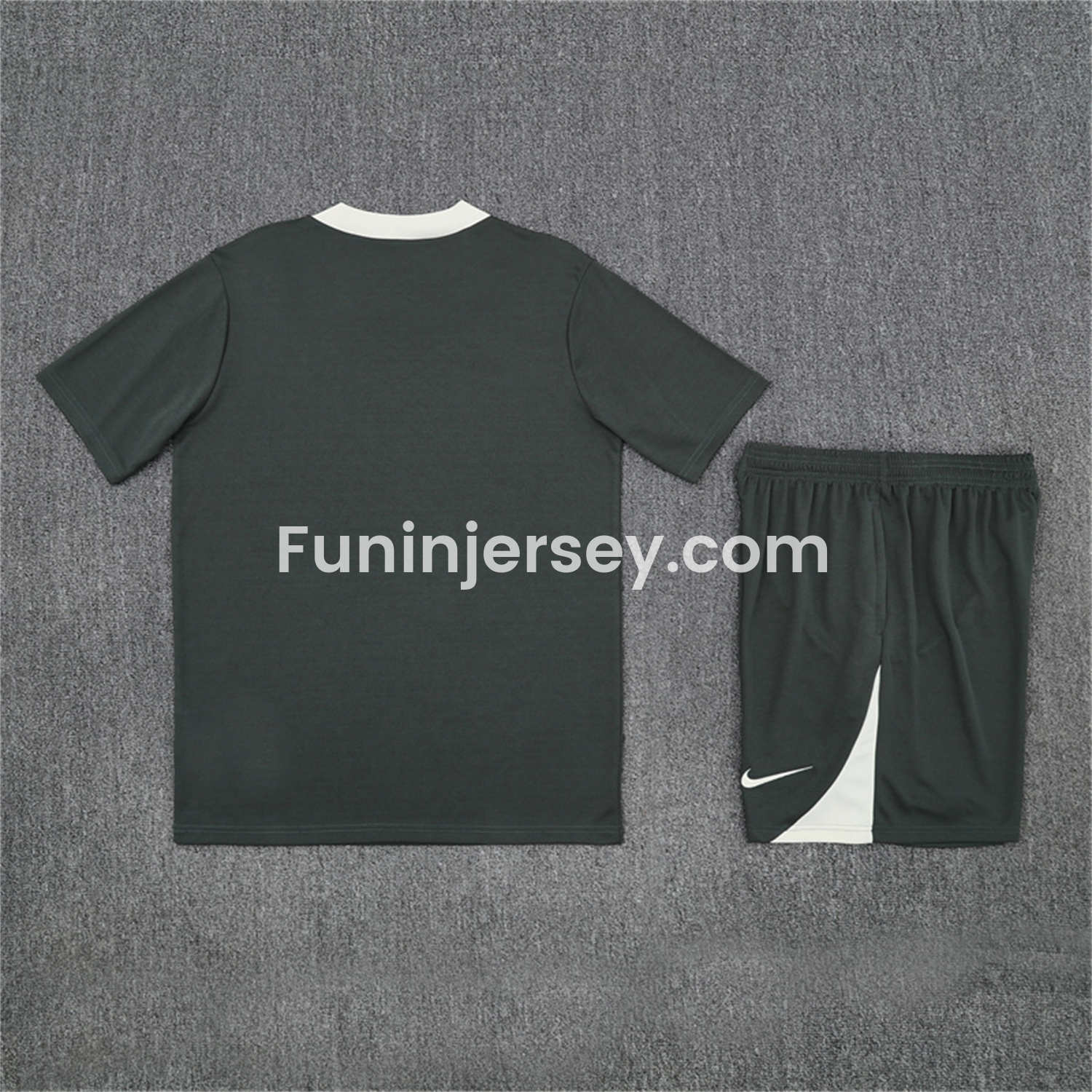 Funinjersey-C.H.E.L.S.E.A 25-26 Kids Short-Sleeve Training Set - Army Green Top & Army Green Shorts