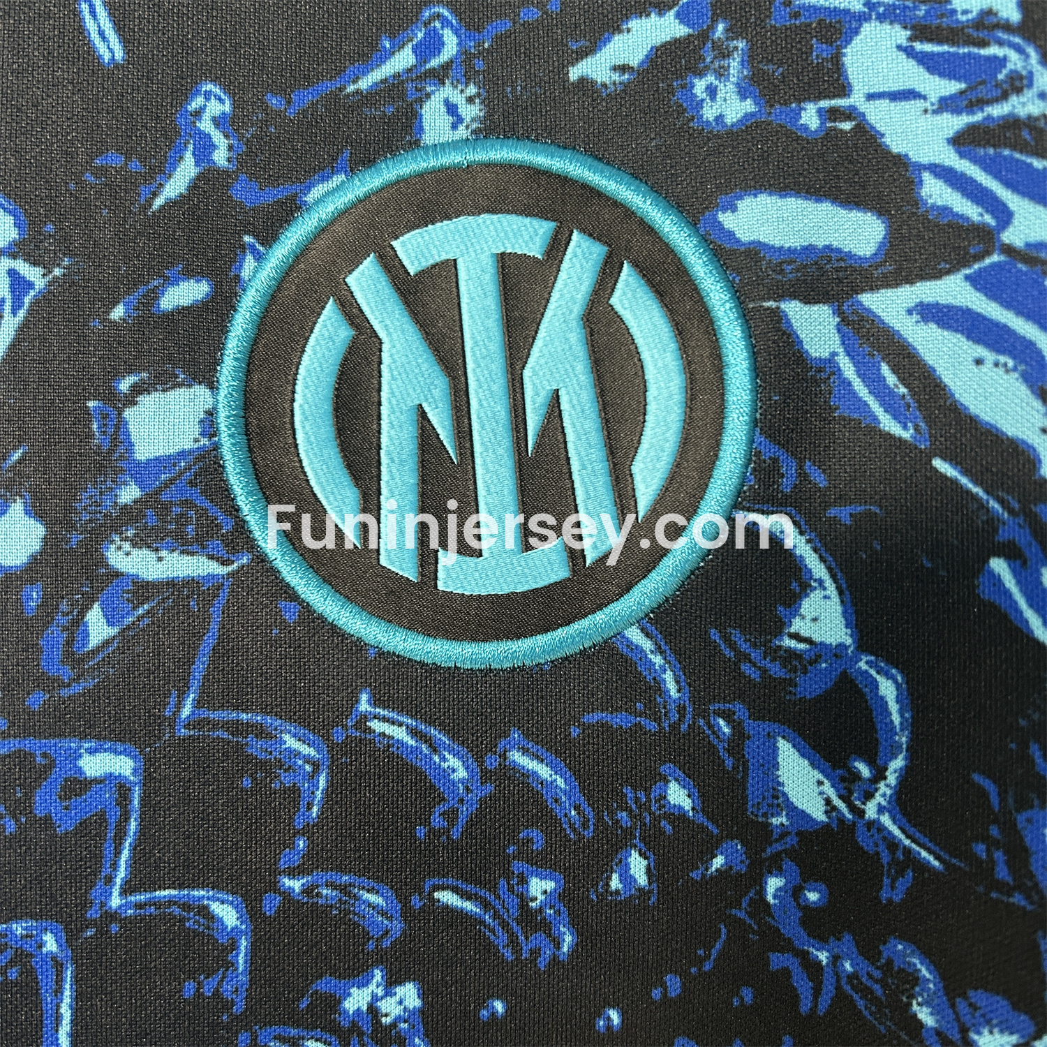 Funinjersey-Inter Milan 25-26 Blue Snake Pattern Pre-Match Training Jersey - Fans Version